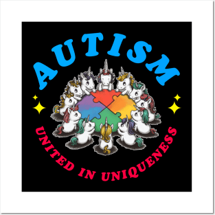 Autism Unicorn Posters and Art